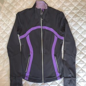 EUC Lululemon Define Jacket Grey Purple Size 6